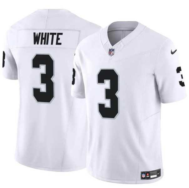 Men & Women & Youth Las Vegas Raiders #3 Zamir White White F.U.S.E. Vapor Football Stitched Jersey->las vegas raiders->NFL Jersey